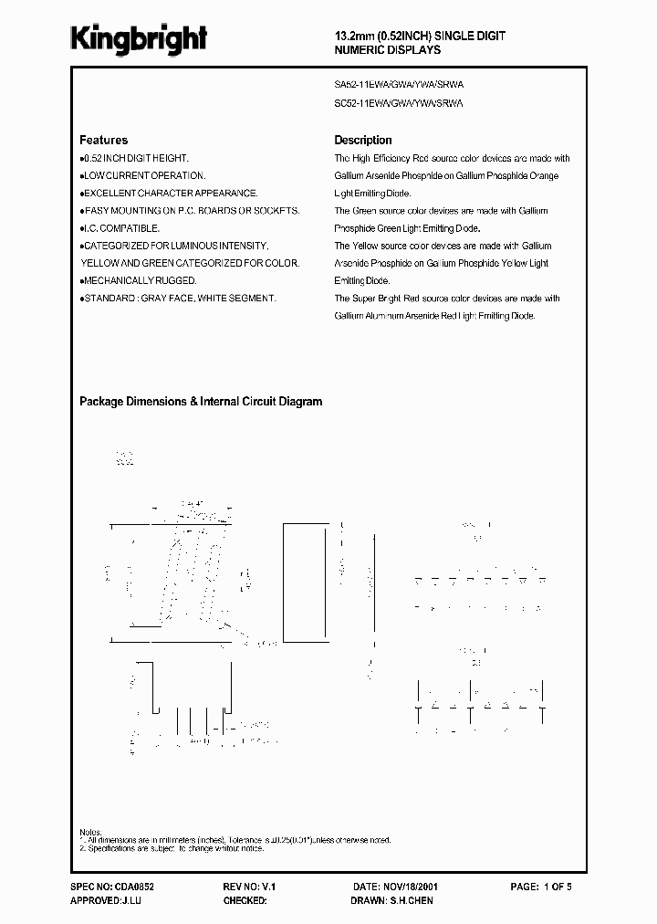 SA52-11YWA_1304457.PDF Datasheet