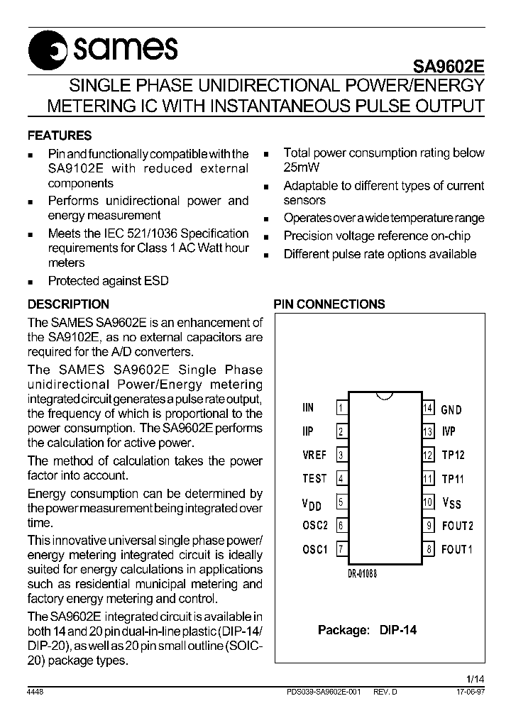SA9602ESA_1304603.PDF Datasheet