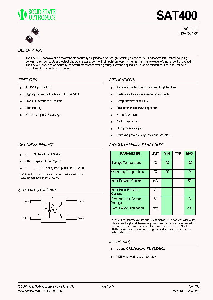 SAT400_1173588.PDF Datasheet