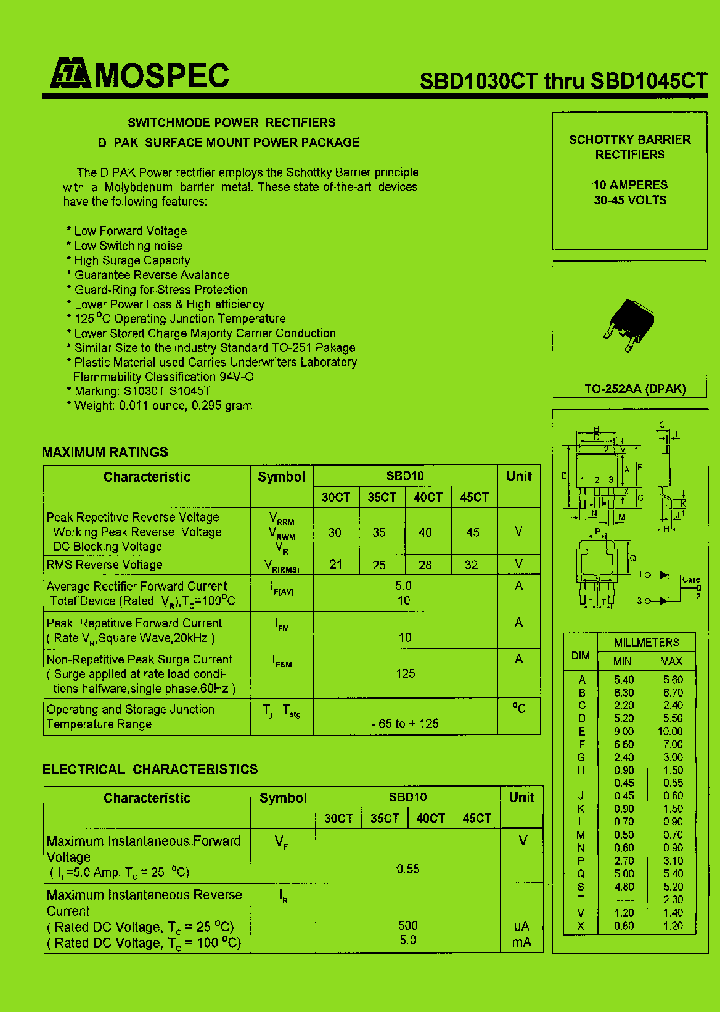 SBD1045CT_1305277.PDF Datasheet