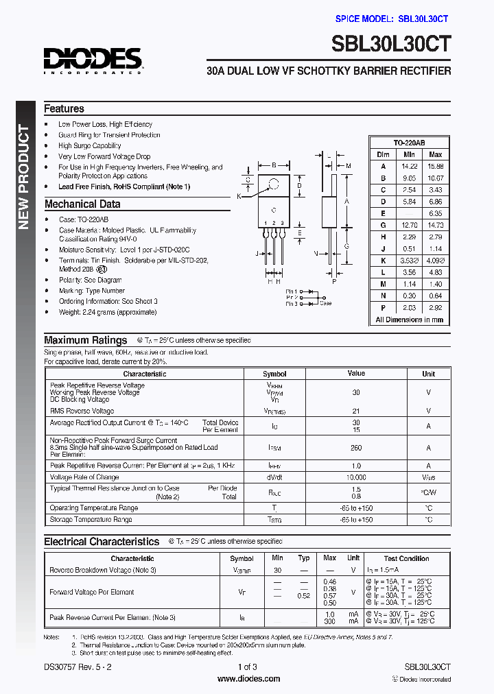 SBL30L30CT_1305347.PDF Datasheet
