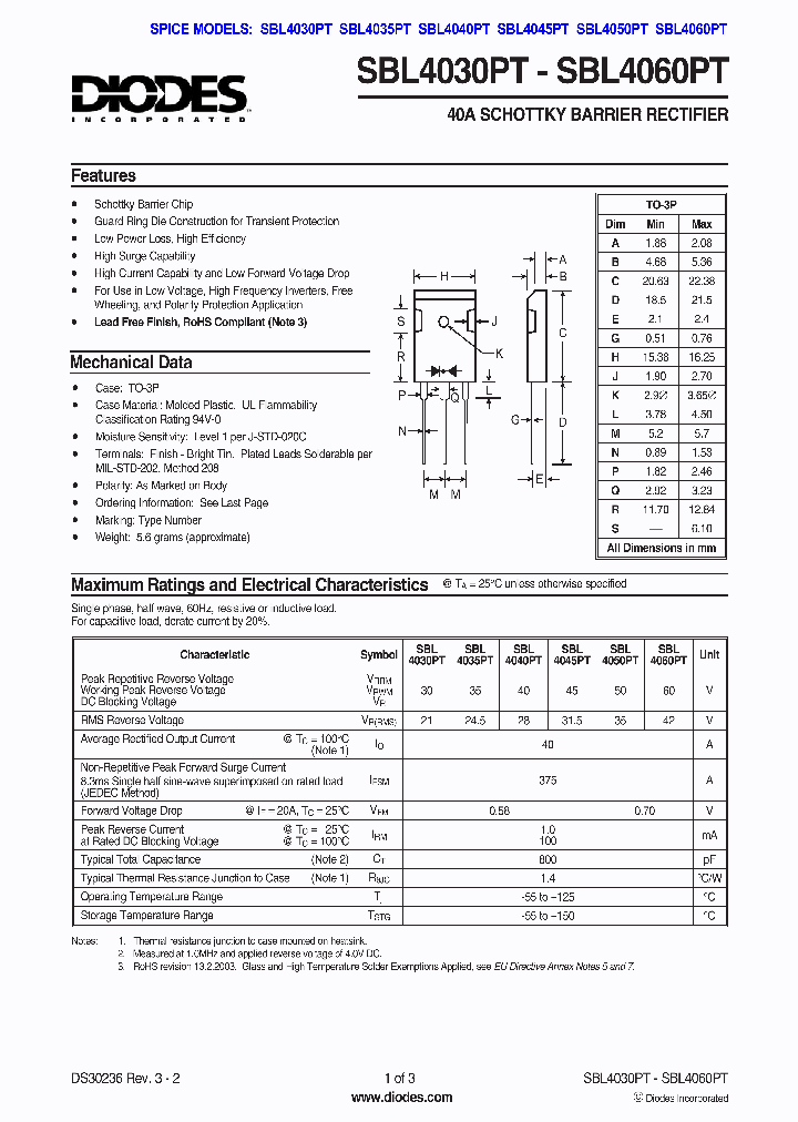 SBL4060PT_1305350.PDF Datasheet