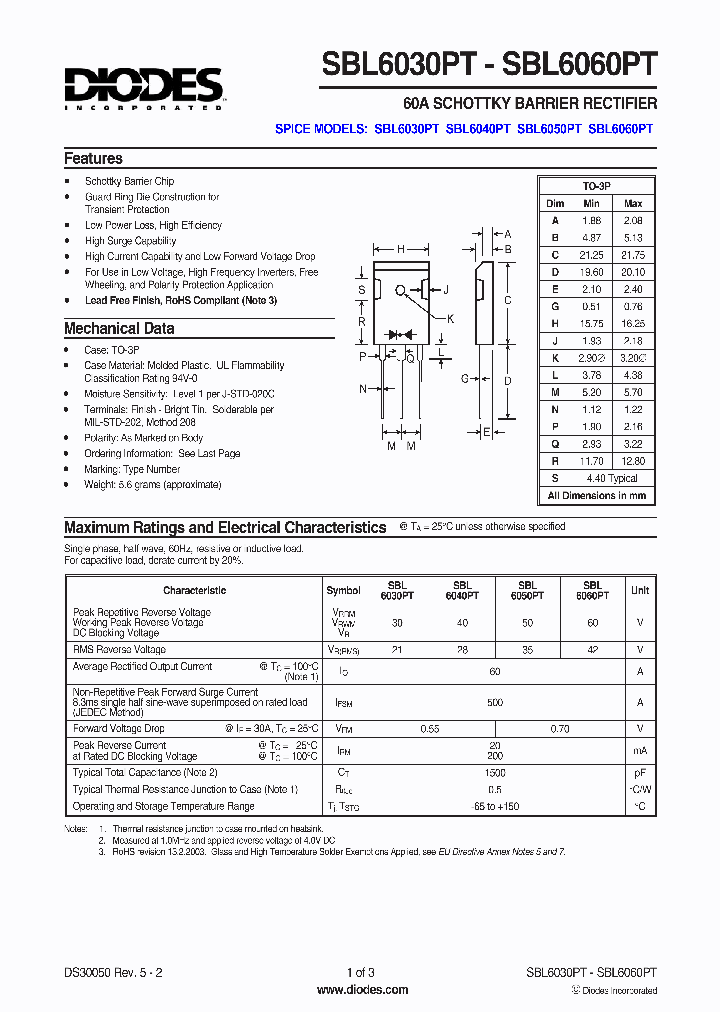 SBL6060PT_1305357.PDF Datasheet