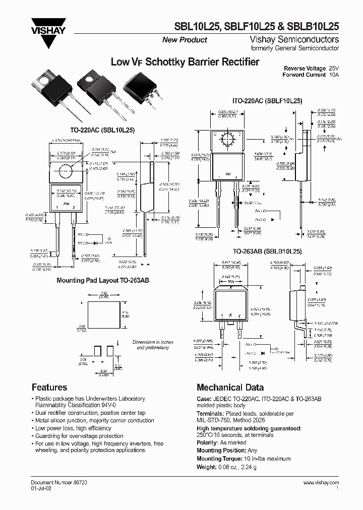 SBLF10L25_1305371.PDF Datasheet