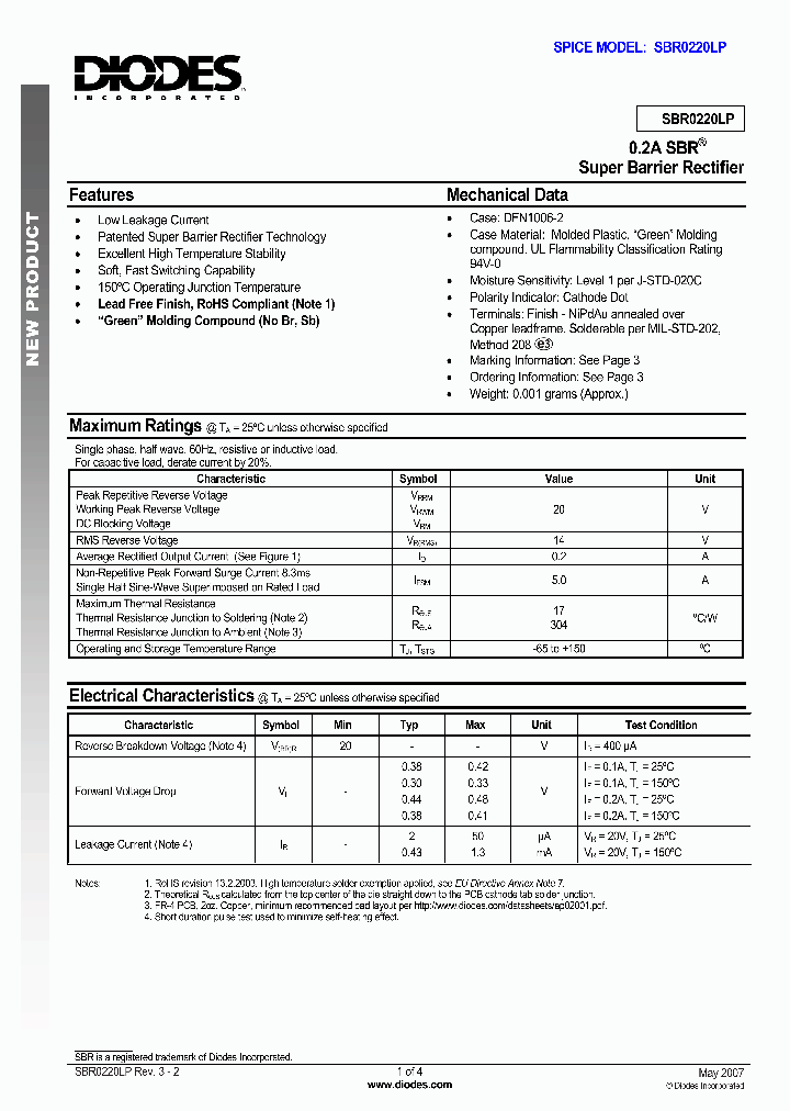 SBR0220LP-7_1305404.PDF Datasheet