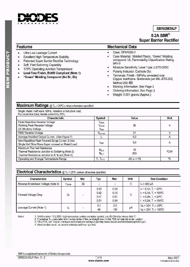 SBR02M30LP-7_1305407.PDF Datasheet