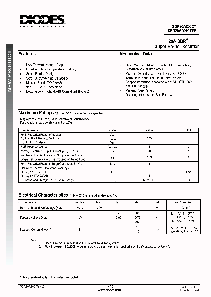 SBR20A200CT_1117467.PDF Datasheet