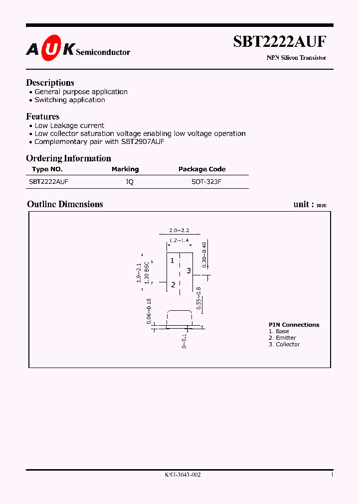 SBT2222AUF_1305453.PDF Datasheet