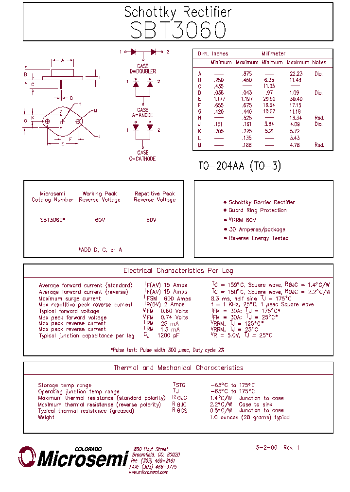 SBT3060_1305463.PDF Datasheet