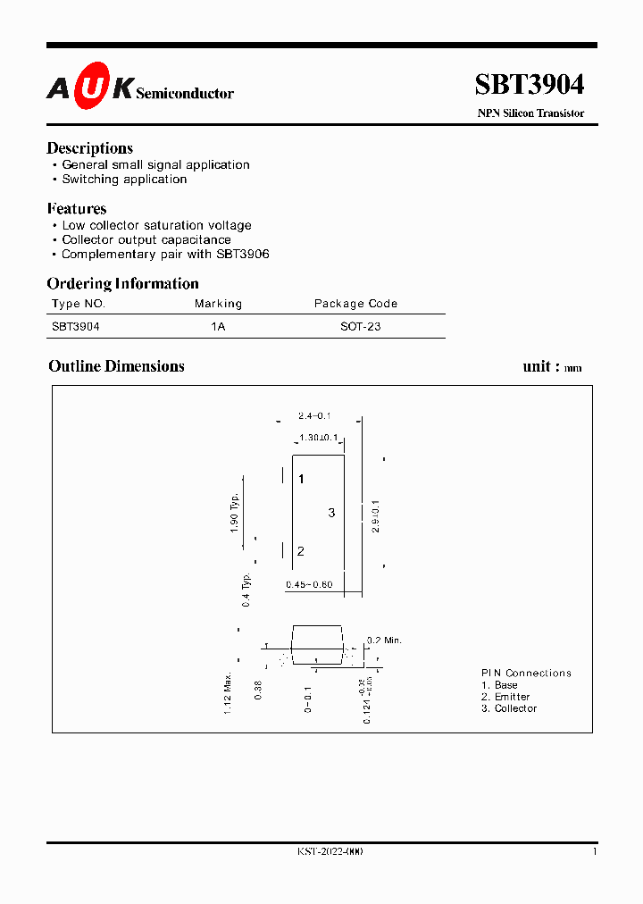 SBT3904_1305467.PDF Datasheet