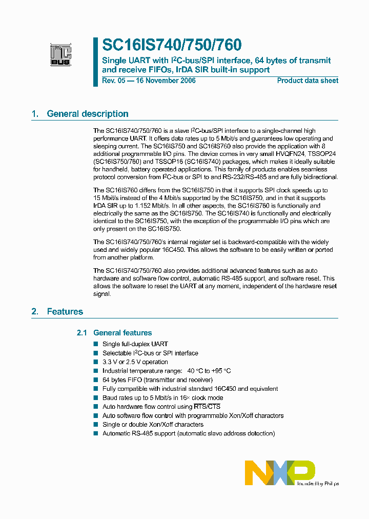 SC16IS750_1092880.PDF Datasheet
