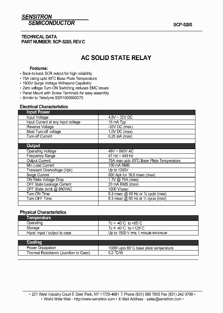 SCP-5285_1305970.PDF Datasheet