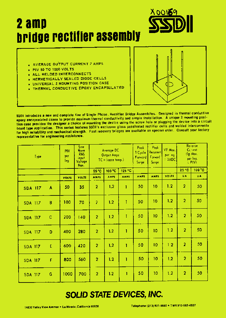 SDA117G_1306371.PDF Datasheet