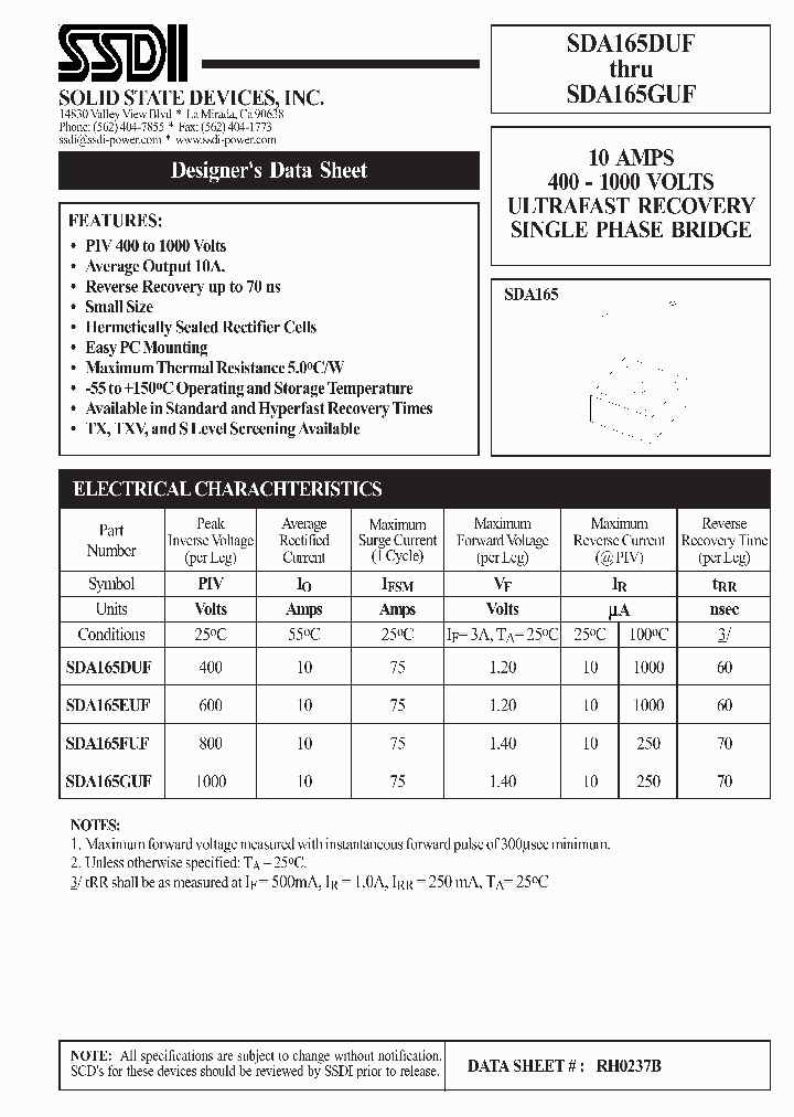 SDA165GUF_1306379.PDF Datasheet