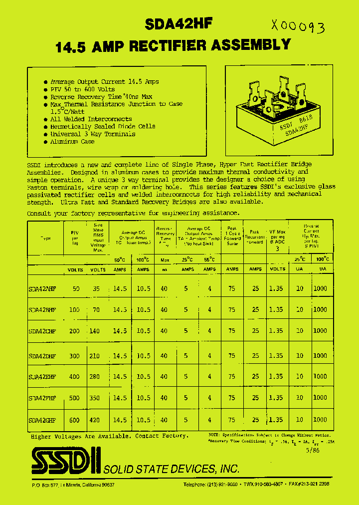 SDA42HF_1182191.PDF Datasheet