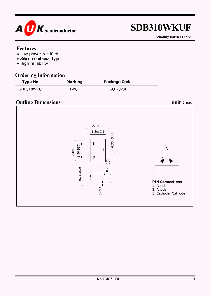 SDB310WKUF_1306502.PDF Datasheet