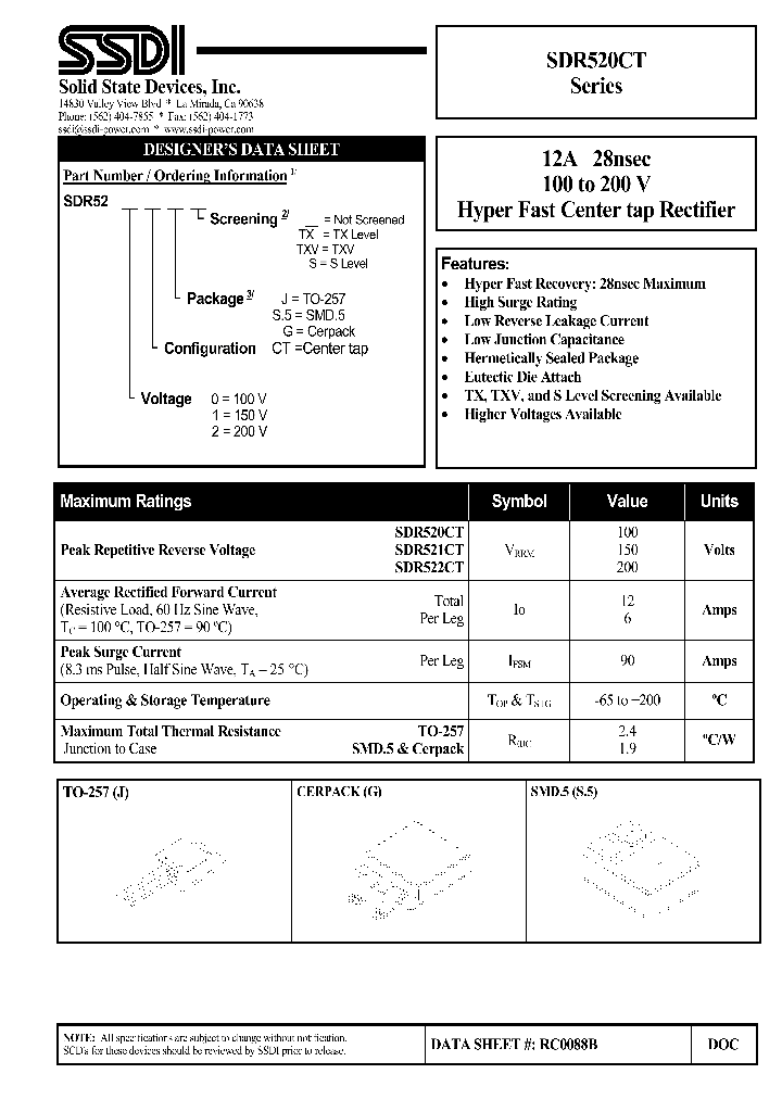 SDR522CTS5TXV_1306658.PDF Datasheet