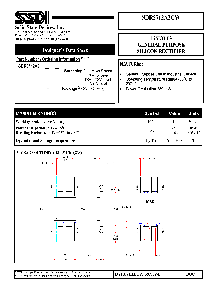 SDR5712A2GW_1306660.PDF Datasheet
