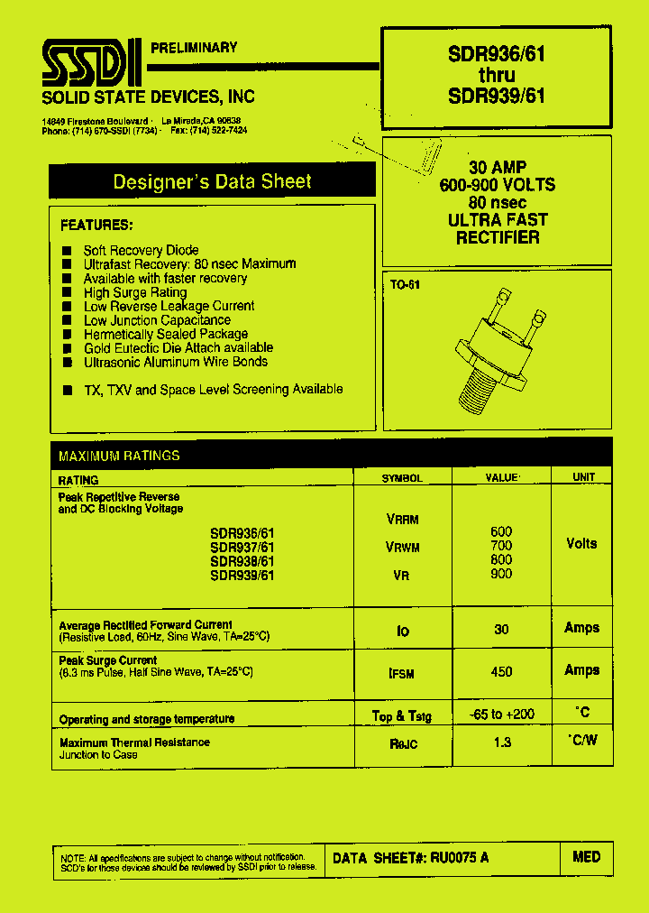 SDR93961_1306708.PDF Datasheet