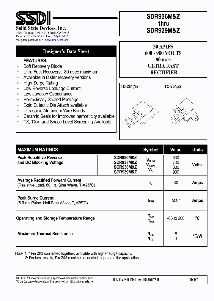 SDR939Z_1306712.PDF Datasheet