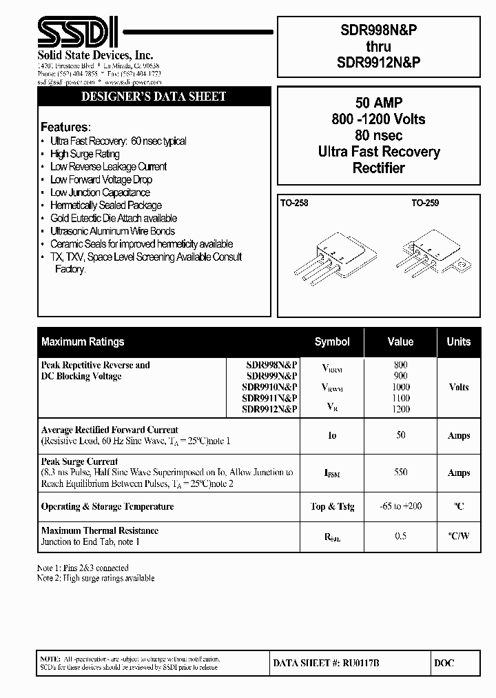 SDR999P_1306736.PDF Datasheet