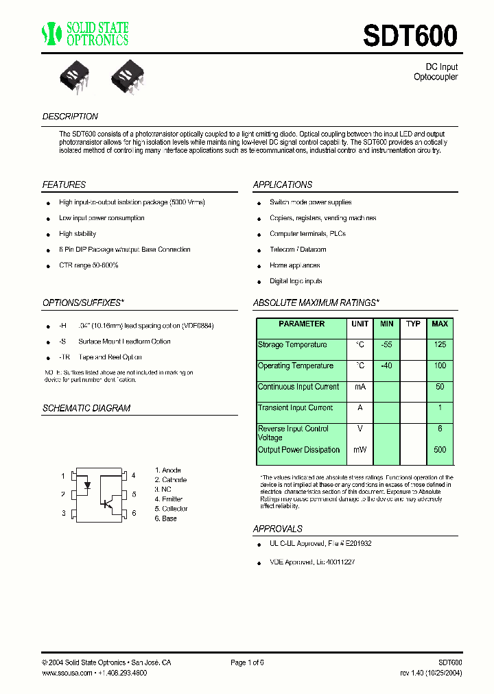 SDT600_1306781.PDF Datasheet