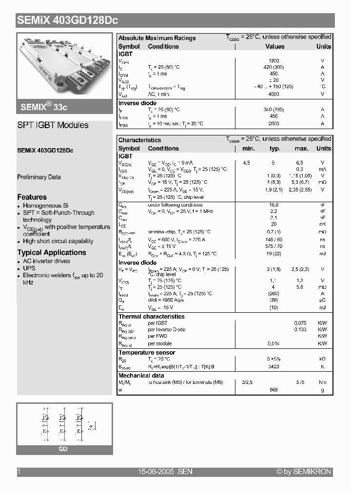 SEMIX403GD128DC_1306983.PDF Datasheet