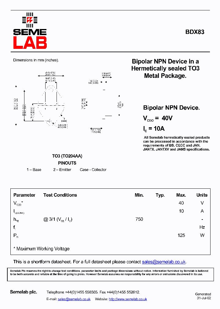 SFBDX83_1307068.PDF Datasheet
