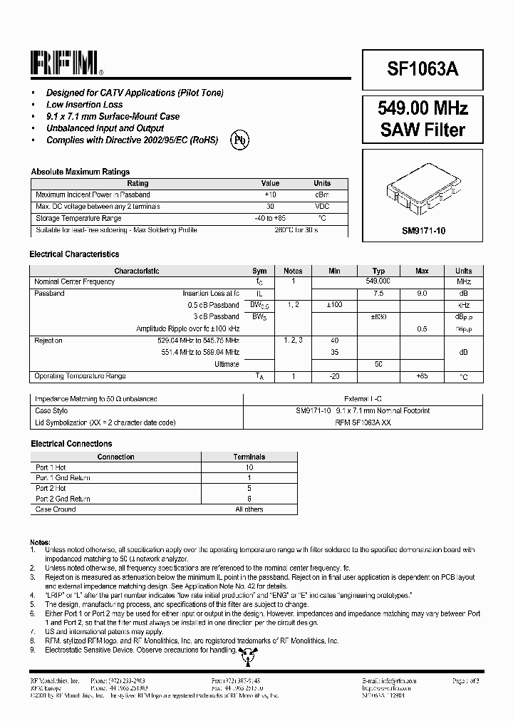 SF1063A_1307162.PDF Datasheet