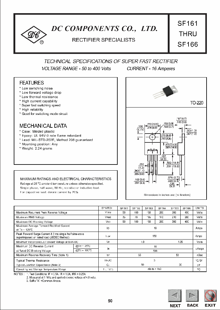 SF165_1110933.PDF Datasheet
