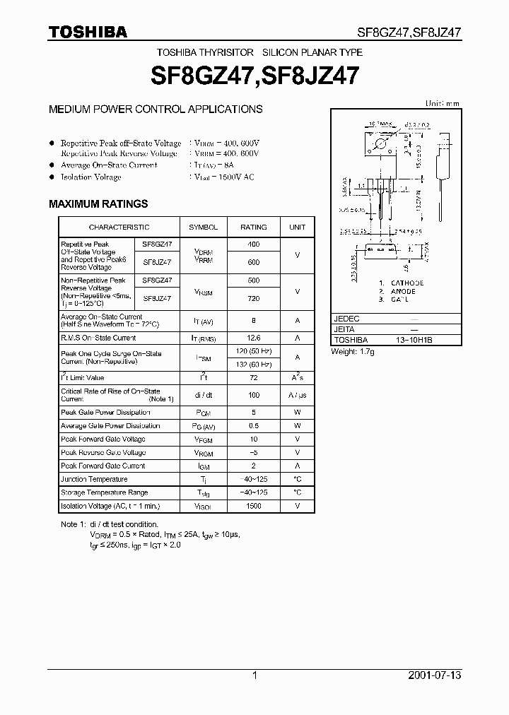 SF8JZ47_1307382.PDF Datasheet