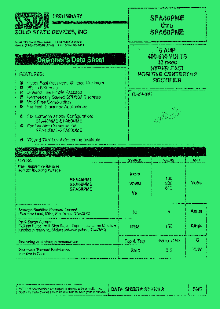 SFA60PME_1307391.PDF Datasheet