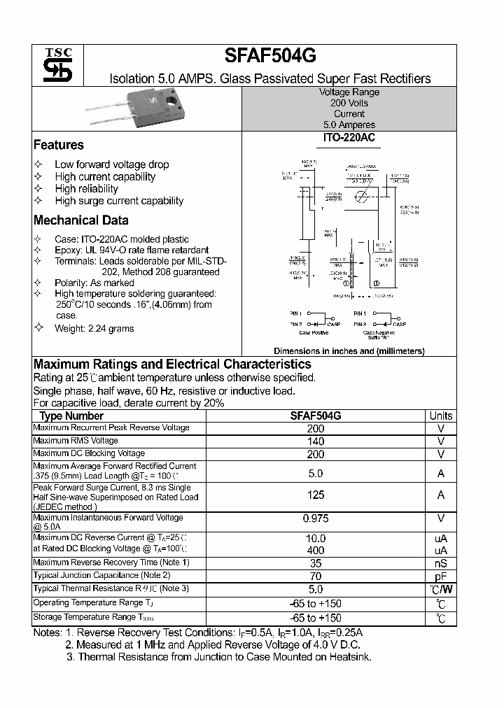 SFAF504G_1307397.PDF Datasheet