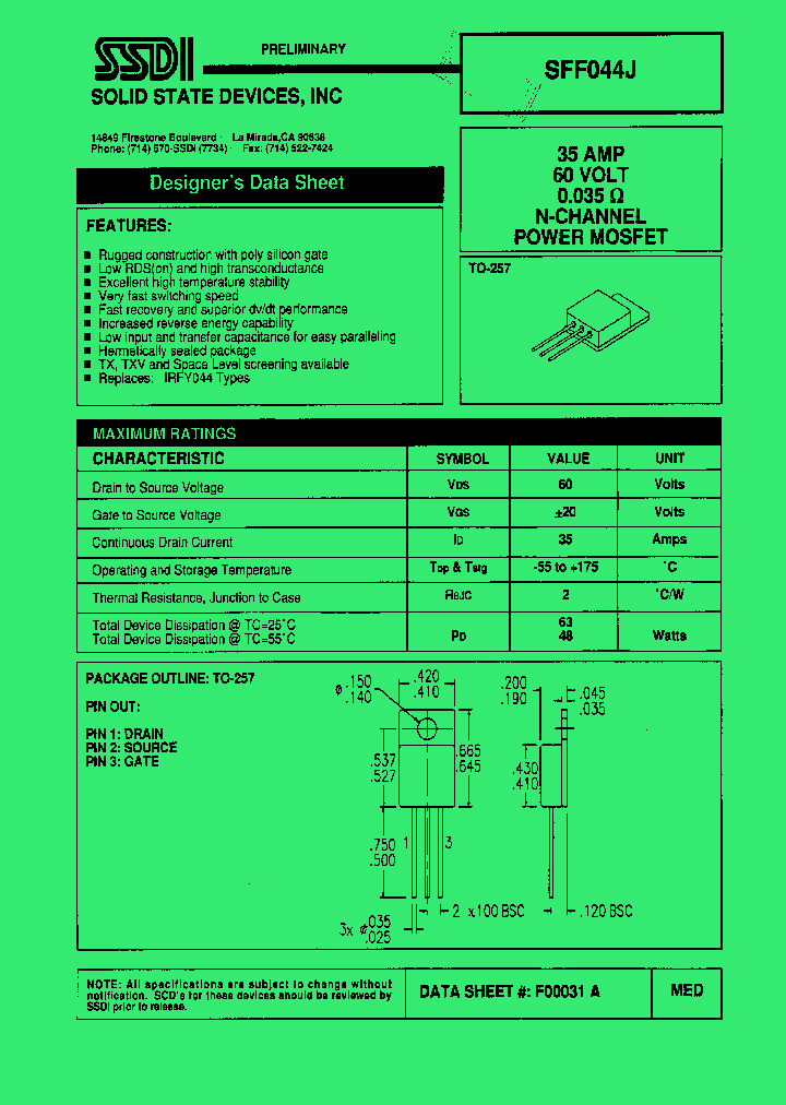 SFF044J_1307417.PDF Datasheet