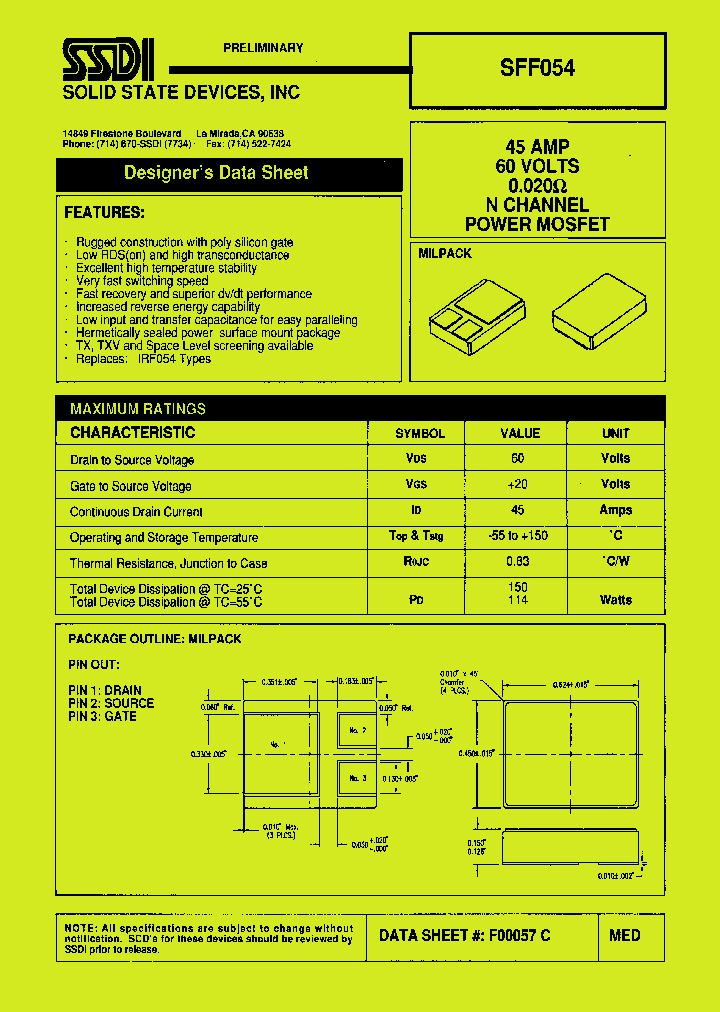 SFF054_1307419.PDF Datasheet