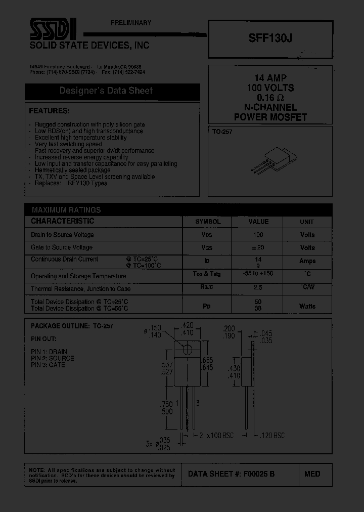 SFF130J_1307439.PDF Datasheet