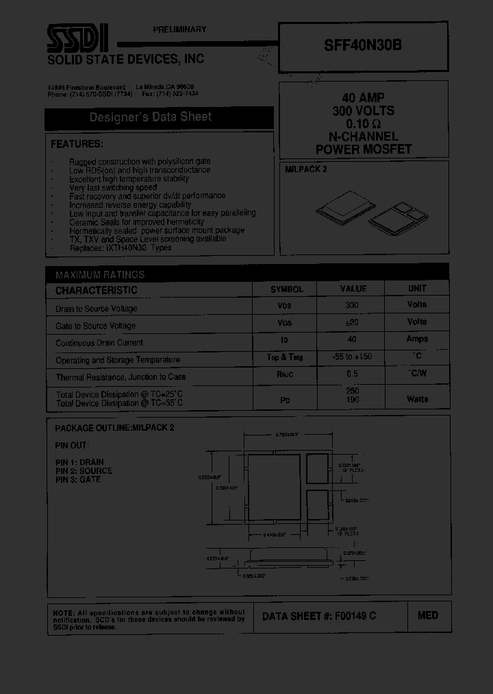 SFF40N30B_1307487.PDF Datasheet