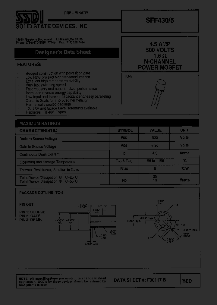 SFF430-5_1307491.PDF Datasheet