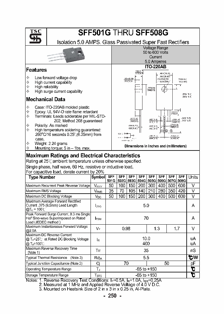 SFF508G_1307505.PDF Datasheet