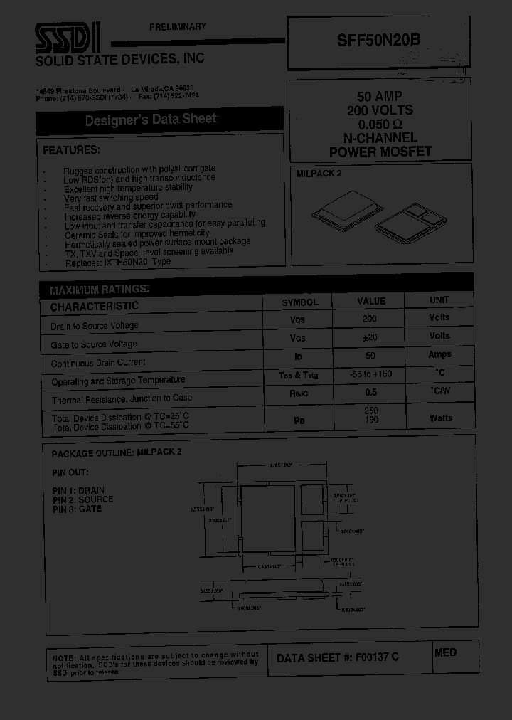 SFF50N20B_1307507.PDF Datasheet