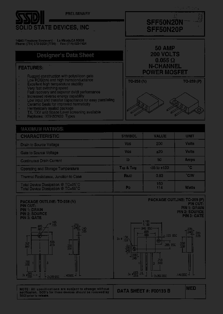 SFF50N20NP_1307508.PDF Datasheet