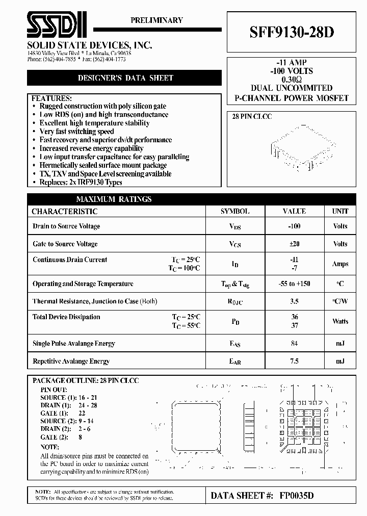 SFF9130-28D_1307529.PDF Datasheet