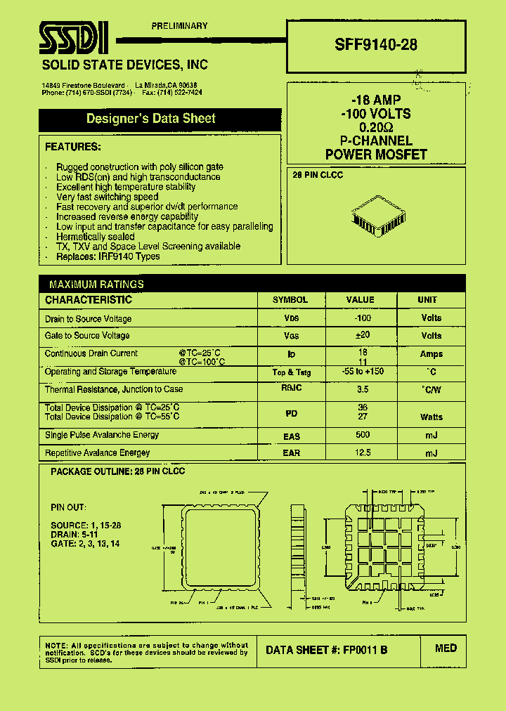 SFF9140-28_1307535.PDF Datasheet