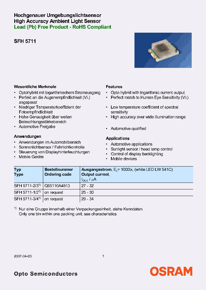 SFH5711-34_1307640.PDF Datasheet