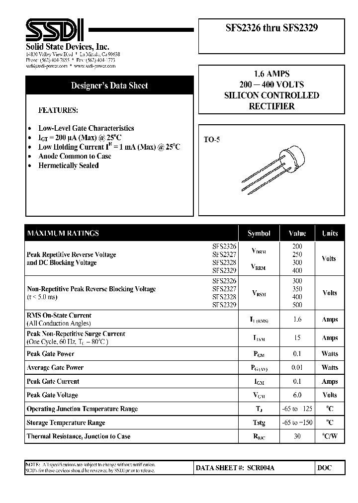 SFS2329_1307794.PDF Datasheet