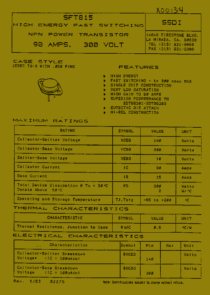 SFT815_1307864.PDF Datasheet