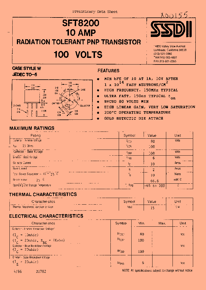 SFT8200_1307865.PDF Datasheet