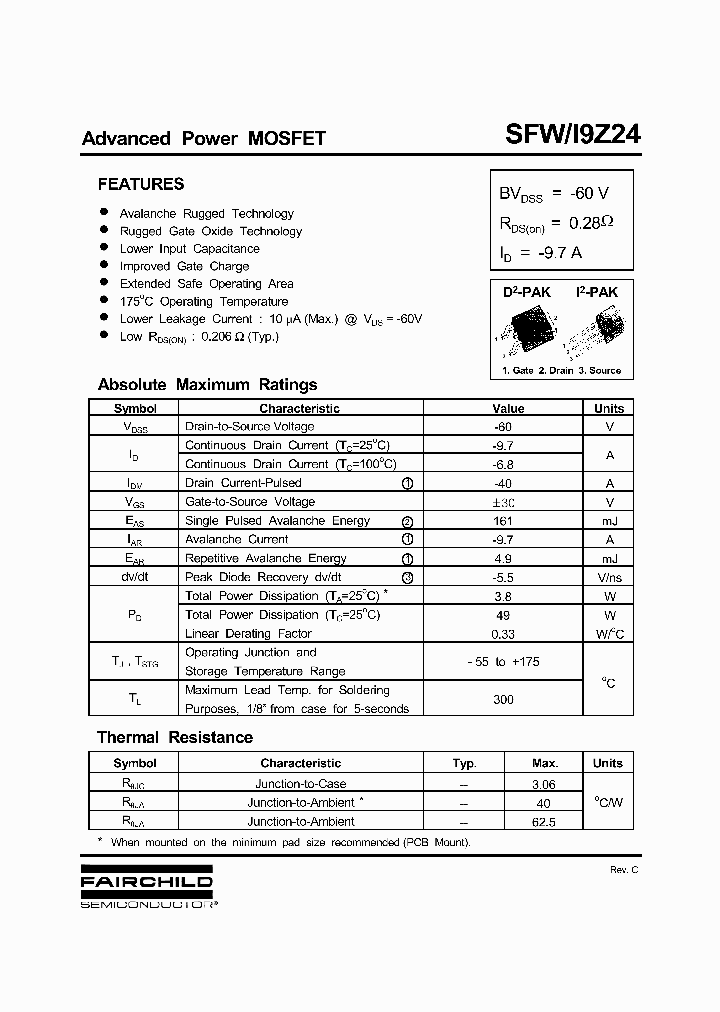 SFWI9Z24_1307898.PDF Datasheet