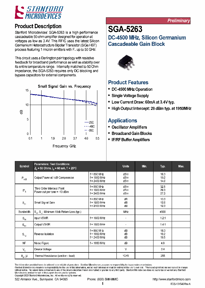 SGA-5263_1114531.PDF Datasheet