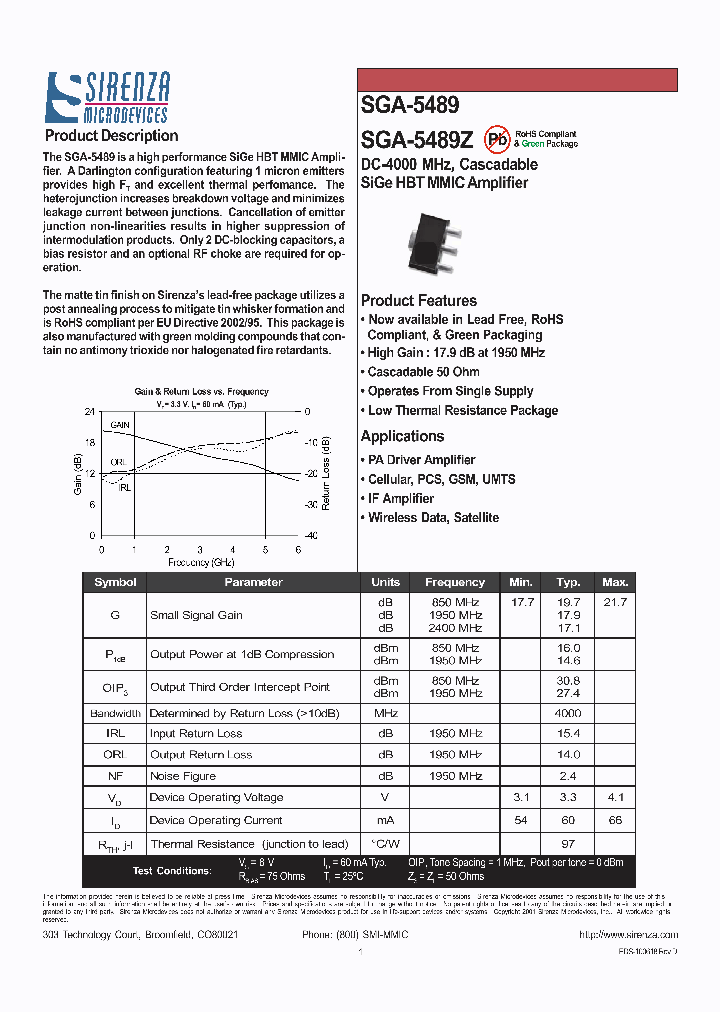 SGA-5489_1114607.PDF Datasheet